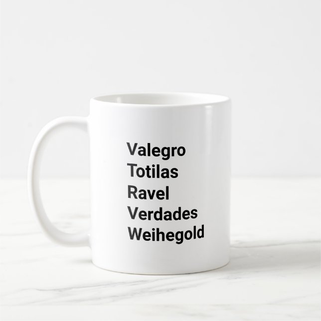 Taza De Café Caballos de vestidos famosos equestristas (Izquierda)