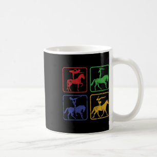 Taza De Café Caballos ecuestres de equitación en Dressa
