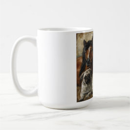 Taza De Café Caballos, Gatos y Perros 