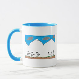 TAZA DE CAFÉ CABALLOS MEDIEVALES