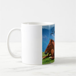 Taza De Café Caballos Moody Mountain: Un Viaje de Arte Refinado