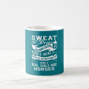 Taza De Café Caballos reales del paseo de los chicas