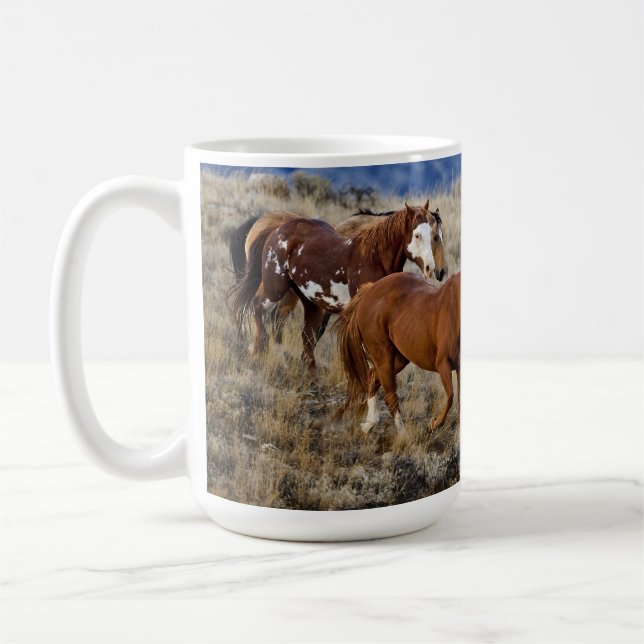 Taza De Café Caballos recorriendo las colinas (Izquierda)
