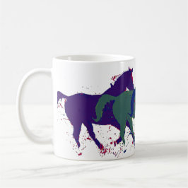 Taza De Café caballos salvajes de granja