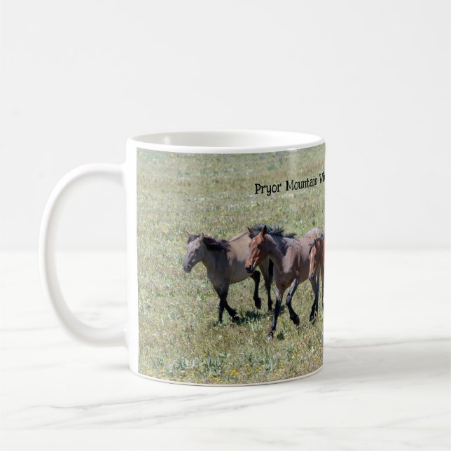 Taza De Café Caballos salvajes de Pryor Mountain (Izquierda)