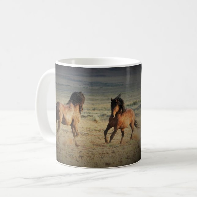 Taza De Café Caballos salvajes me quitan la respiración (Anverso izquierdo)