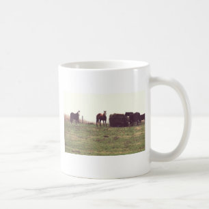 Taza De Café Caballos Vintage