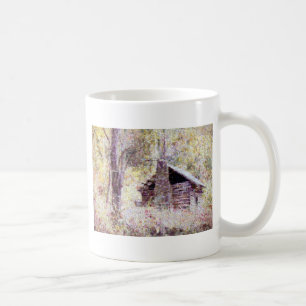 Taza De Café Cabaña de madera vieja