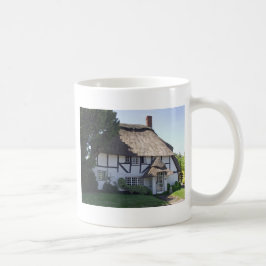 Taza De Café Cabaña De Paja De Madera Media