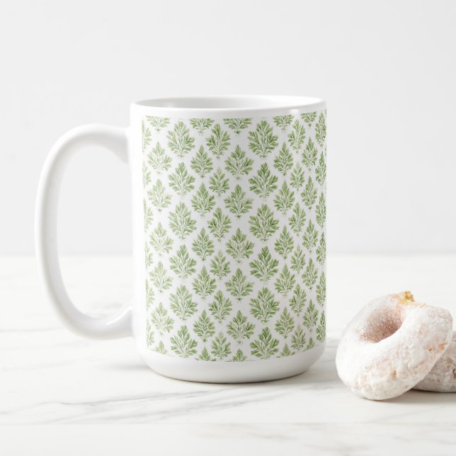 Taza De Café Cabaña Verde Campo  (Con donut)
