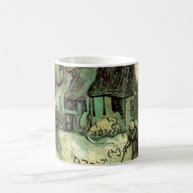 Taza De Café Cabañas de paja en Jorgus por Vincent van Gogh (Centro)