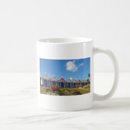 Taza De Café Cabañas tradicionales de la playa británica