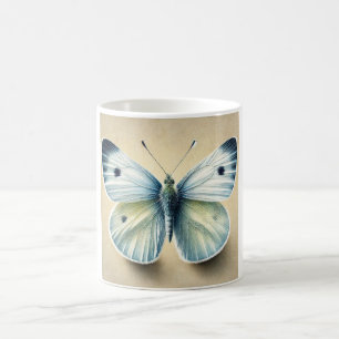 Taza De Café Cabbage White Butterfly 190724IREF226 - Watercolor