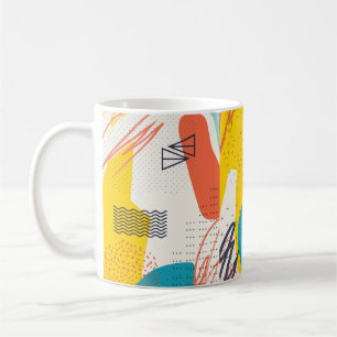 Taza De Café Cabecera creativa de dibujo con formas diferentes 
