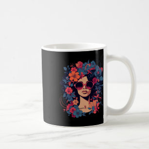 Taza De Café Cabello Afro Natural Orgullo de la Historia Negra