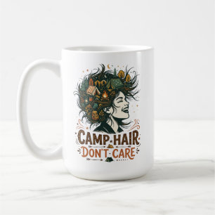 Taza De Café Cabello de Campamento No Importa