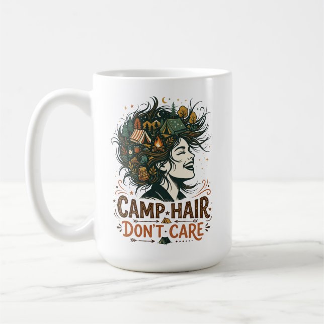 Taza De Café Cabello de Campamento No Importa (Izquierda)