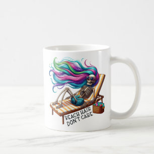 Taza De Café Cabello de playa no importa - Skeleton