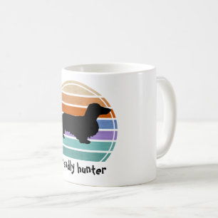 Taza De Café Cabello largo de Dachshund - Silhouette 1
