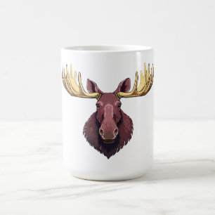 Taza De Café Cabeza de alce macho