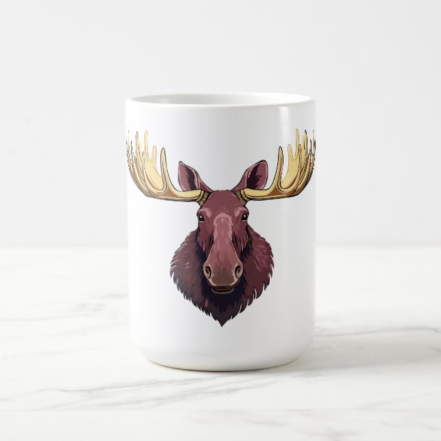 Taza De Café Cabeza de alce macho (Centro)