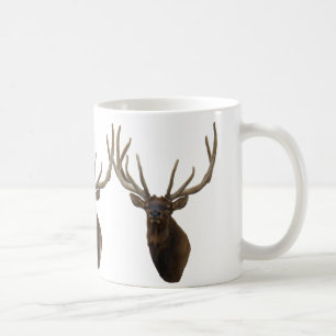 Taza De Café Cabeza de alce toro E48 en terciopelo