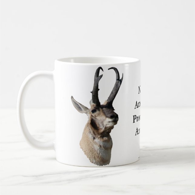 Taza De Café Cabeza de antílope berrendo A18 (Izquierda)