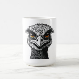 Taza De Café cabeza de ave emú
