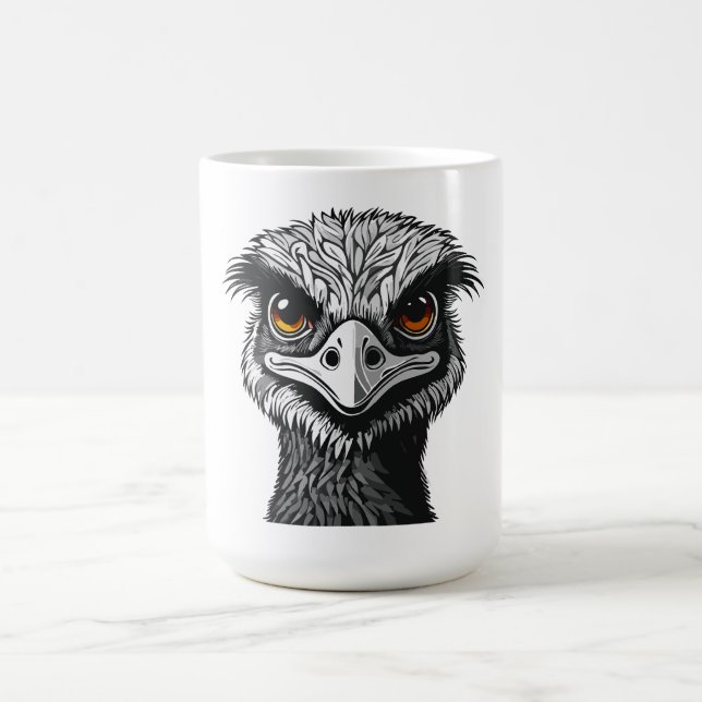 Taza De Café cabeza de ave emú (Centro)