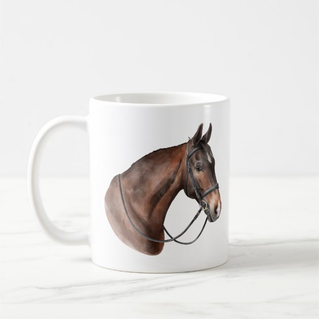 Taza De Café Cabeza de caballo de la Bahía de las Acuarelas en  (Izquierda)