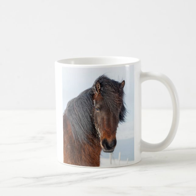 Taza De Café Cabeza de caballo islandés regio (Derecha)