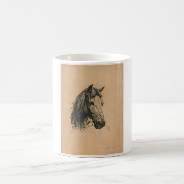 Taza De Café Cabeza de caballo (por Heywood Hardy) (Centro)