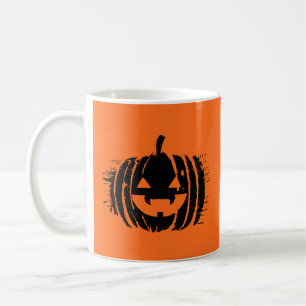 Taza De Café Cabeza de calabaza de trenzas espeluznantes   Hall