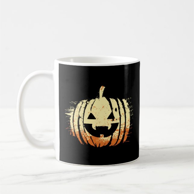 Taza De Café Cabeza de calabaza de trenzas espeluznantes | Hall (Izquierda)