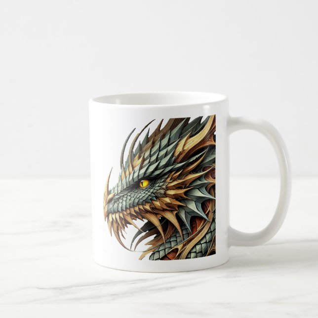 Taza De Café Cabeza de dragón (Derecha)