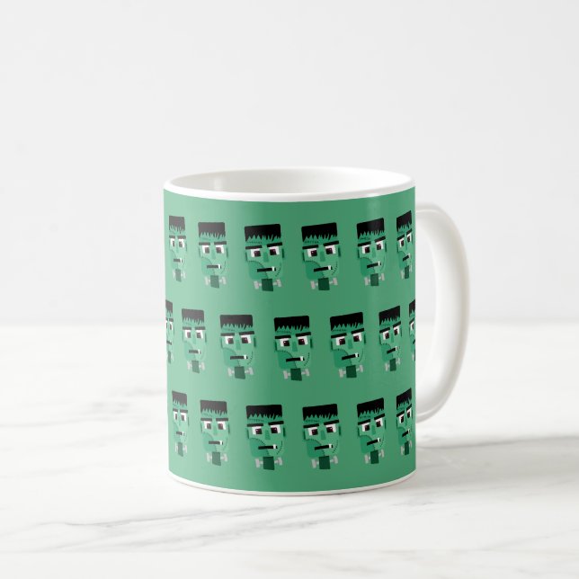 Taza De Café Cabeza de Frankenstein Monster (Anverso derecho)