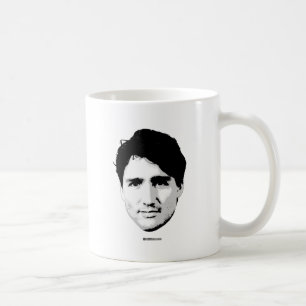 Taza De Café Cabeza de Justin Trudeau del primer ministro -