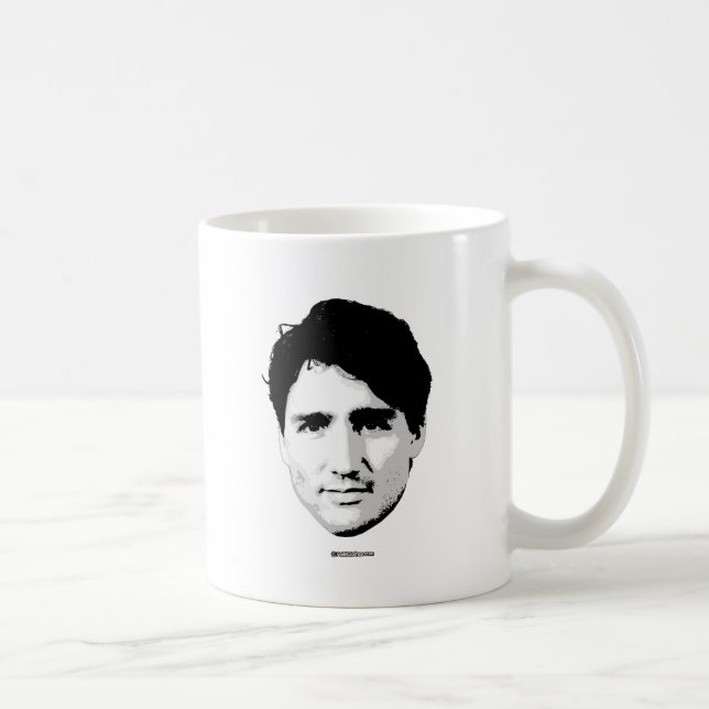 Taza De Café Cabeza de Justin Trudeau del primer ministro - (Derecha)