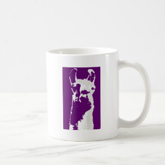 Taza De Café cabeza de la llama en púrpura