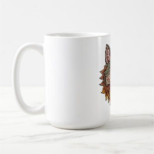 Taza De Café Cabeza de lobo desde el frente
