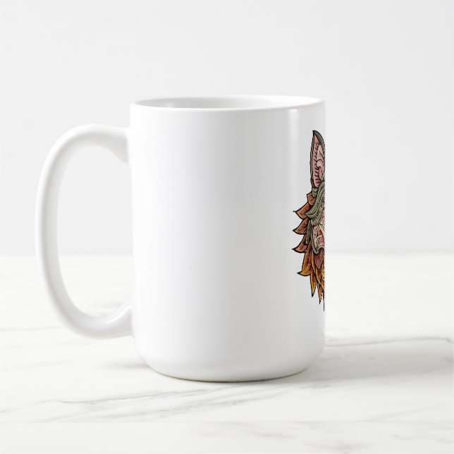 Taza De Café Cabeza de lobo desde el frente (Izquierda)