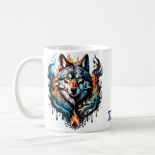 Taza De Café Cabeza de lobo majestuoso