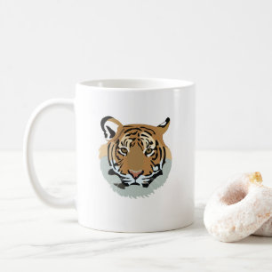 Taza De Café Cabeza de Tigre Cara Animal Salvaje Tigre
