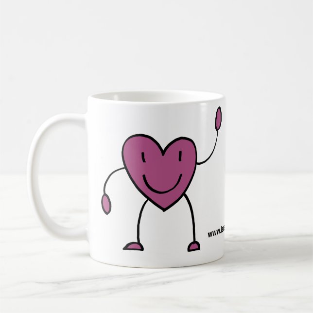 Taza De Café Cabeza del corazón (Izquierda)