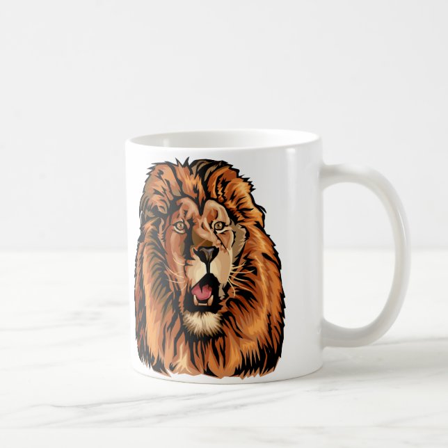 Taza De Café cabeza del león (Derecha)