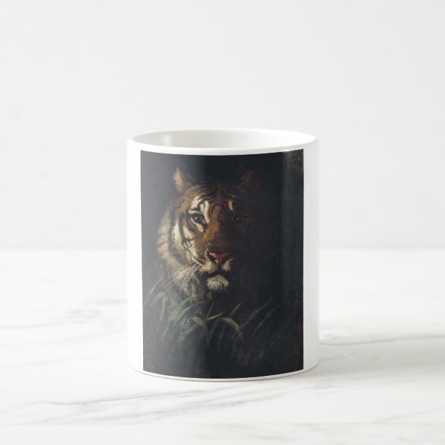 Taza De Café Cabeza del tigre (por Abott Handerson Thayer) (Centro)