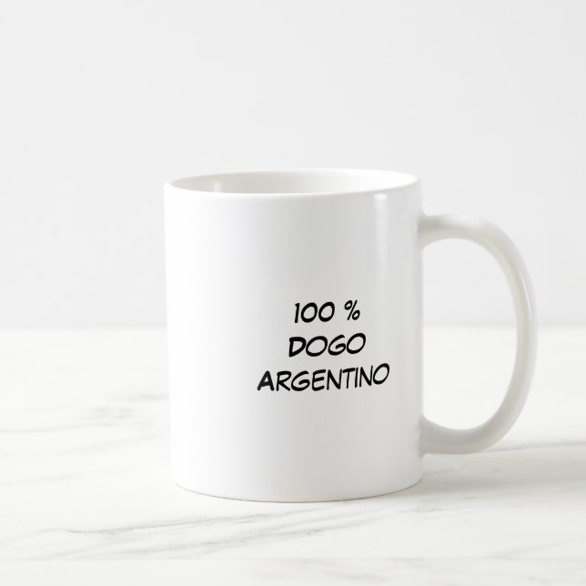 Taza De Café Cabeza, el 100% DogoArgentino (Derecha)