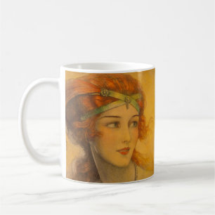 Taza De Café Cabeza roja preciosa en 1919