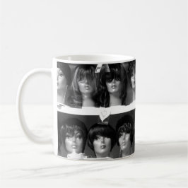 Taza De Café Cabezas de maniquíes en blanco y negro