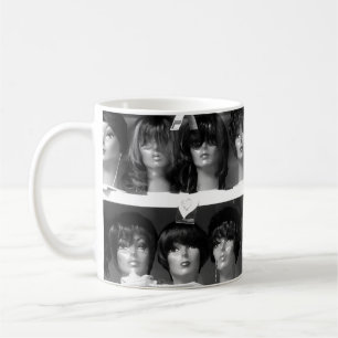 Taza De Café Cabezas de maniquíes en blanco y negro